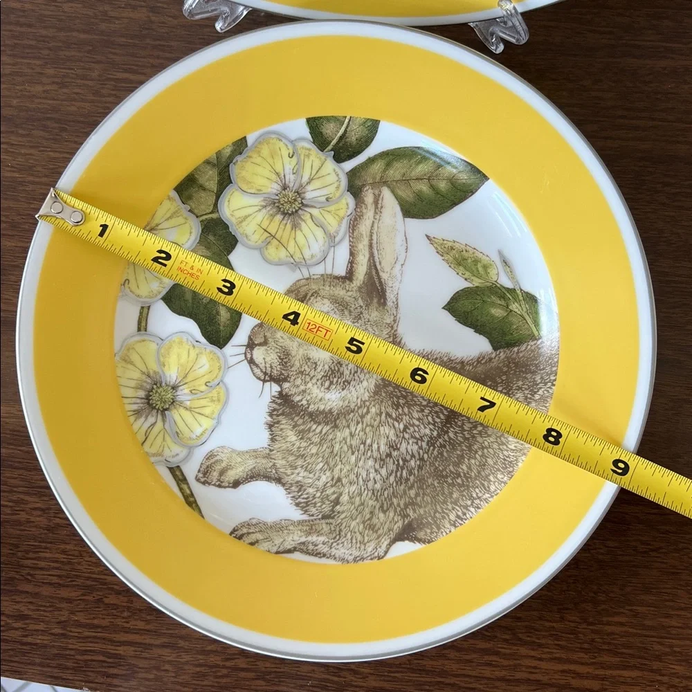 Williams Sonoma “Spring Bunny”🐇4 Plate Set